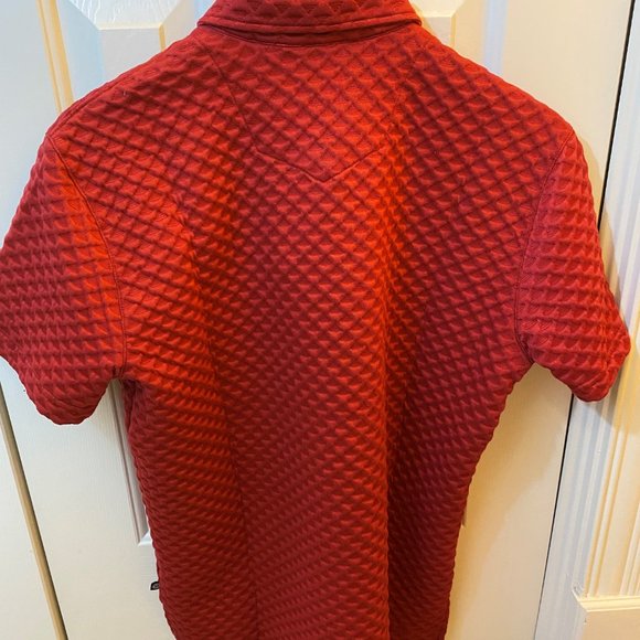 LEONARDO Short Sleeve Waffle Polo - Picture 3 of 4
